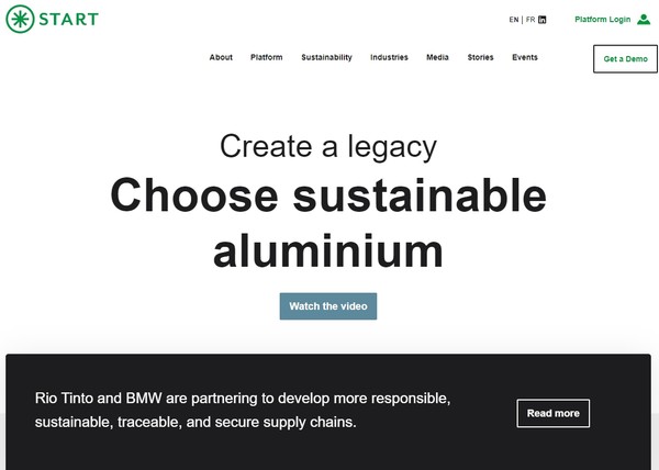 START 기술을 홍보하기 위해 별도의 웹사이트