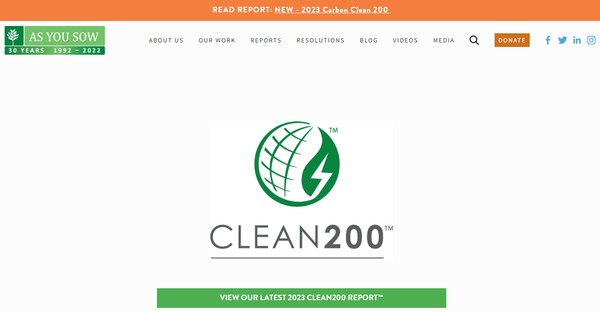 미디어 코퍼레이트 나잇츠와 공동으로 클린200을 발표하는 애즈유소우 홈페이지