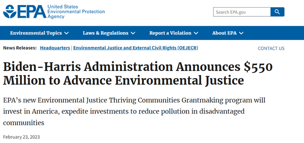 IRA과 연계한 신규 보조금 프로그램이 공개됐다. 이번 프로그램은 '지역사회 투자'에 방점을 뒀다./ EPA