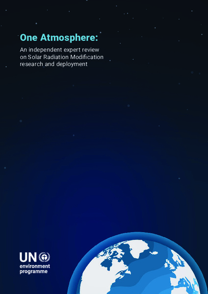 유엔 전문가 패널은 보고서를 통해 기후 변화에 대응하기 위한 전 세계의 노력이 아직 미흡하기 때문에 일시적으로 태양지구공학 기술을 연구할 필요가 있다고 전했다./UNEP