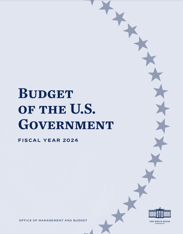 2024년도 미 연방정부 예산안 표지