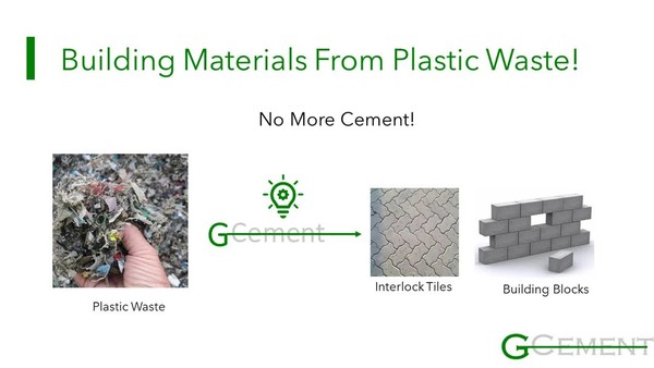 타일그린이 타일을 만드는 과정. 이 기업은 2025년까지 비닐봉지 50억개를 재활용할 계획이라고 밝혔다/ 타일그린