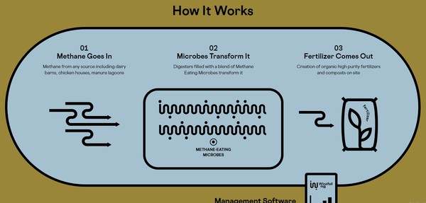 미생물이 메탄을 먹고 비료가 되는 과정/홈페이지