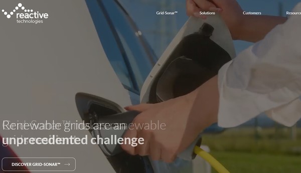 리액티브 테크놀로지스의 홈페이지