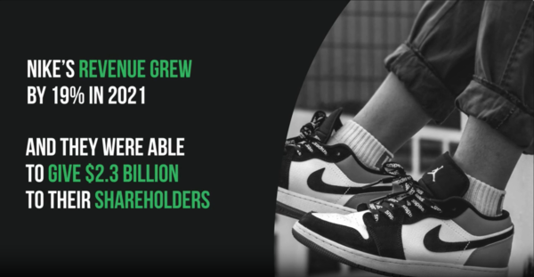 튤립셰어는 나이키가 2021년 경제적으로 성장했지만, 공급망 노동자들의 임금 체불 문제에서 자유롭지 않음을 지적했다./튤립셰어