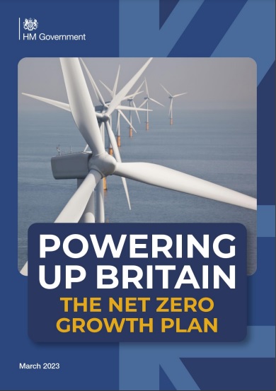 영국 정부에서 발표한 '넷제로 성장 전략'의 표지. / GOV.UK