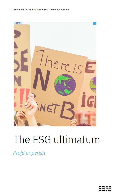 IBM이 경영진과 소비자를 대상으로 한 설문조사를 바탕으로 새로운 연구 결과를 발표했다. 이에 따르면 기업의 경영진 70% 이상이 ESG를 수익 창출 요소로 보고 있는 것으로 나타났다./ IBM