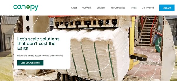 캐노피 플래닛은 TED의 6천만 달러 지원금을 신소재 공급 확대 및 산림 보존 사업을 지원할 계획이다./ Canopy Planet