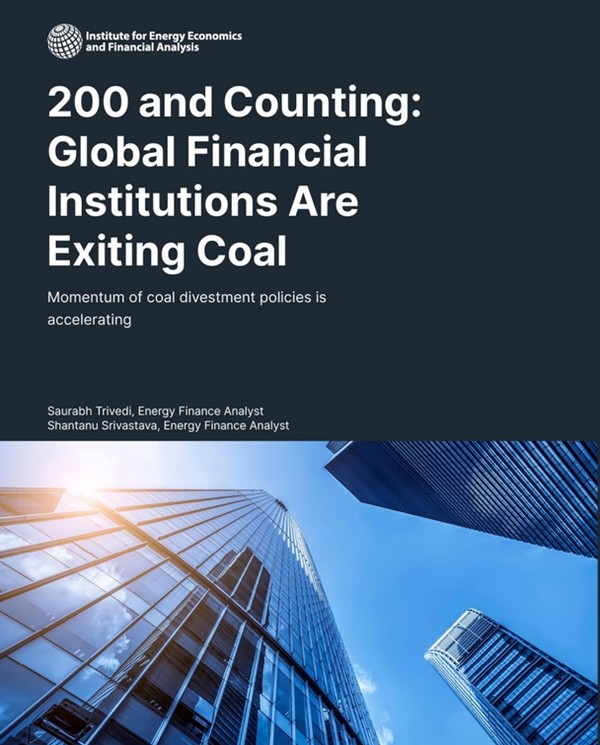  에너지경제및금융분석연구소(IEEFA)의 보고서 표지