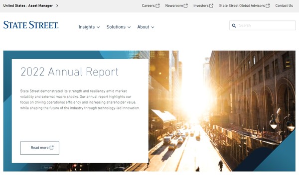   스테이트 스트리트의 홈페이지