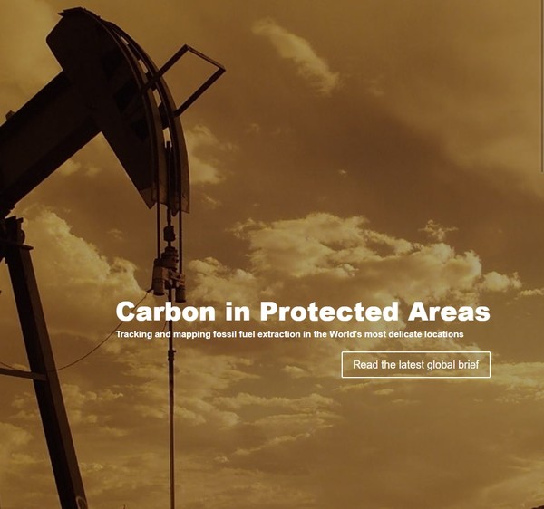 보호구역으로 지정된 3000개 지역에서 화석연료 탐사ㆍ생산 사업이 진행되고 있다./ Protected Carbon