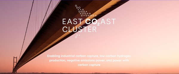 영국 정부는 탄소 포집 사용 및 저장(CCUS)을 위해 동부 해안 클러스트(East Coast Cluster, ECC) 개발 산업을 진행 중에 있다./ ECC 홈페이지