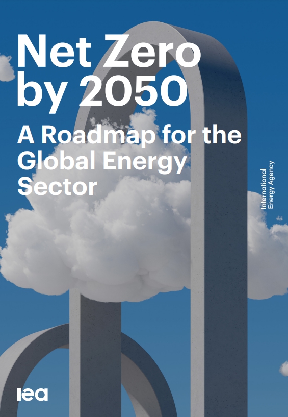   국제에너지기구(IEA)의 넷제로 로드맵 표지