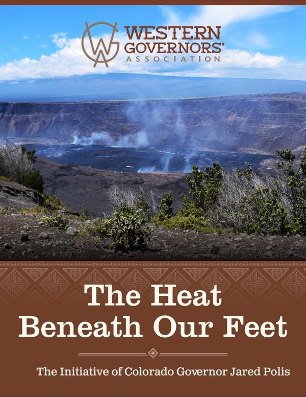  미 서부지역의 지열 에너지에 대한 보고서 표지