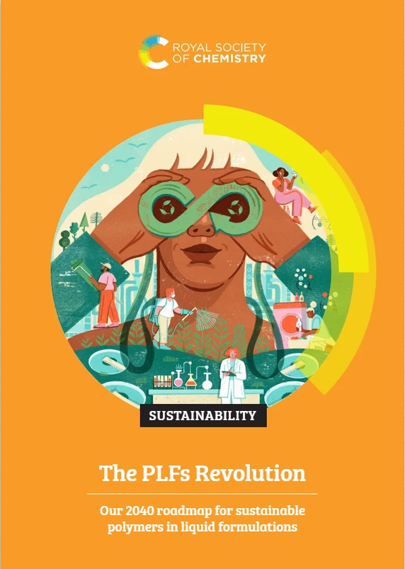   영국왕립화학회(RSC)가 주도해서 작성한 지속가능하고 생분해성 PLF 로드맵의 표지/홈페이지