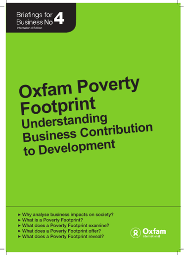 옥스팜은 유니레버와 인도네시아의 노동현장분석을 한 결과를 바탕으로 빈곤발자국 보고서를 발간했다./옥스팜