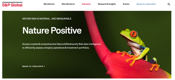 이번에 공개된 서비스는 기업이 자연에 미치는 영향과 의존도를 분석하기 위해 만들어낸 새로운 방법론, 자연위험프로필을 적용해 이루어진다./ S&P 글로벌 