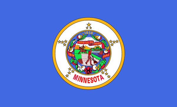 사진은 미국 최초의 SAF허브가 들어서는 미네소타주의 주 깃발/픽사베이