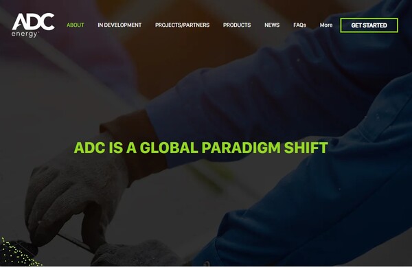  ADC 에너지 USA의 홈페이지