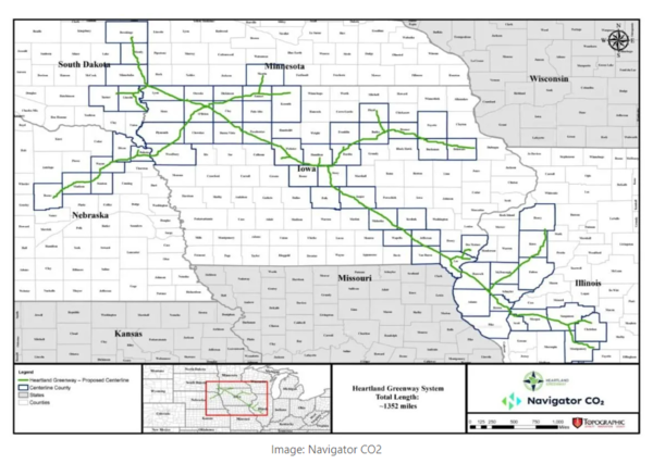 이 프로젝트는 미국 5개주(사우스다코나, 네브래스카, 미네소타, 아이오와, 일리노이)에 걸쳐 에탄올 및 비료공장에서 이산화탄소(CO2)를 포집하고, 이를 일리노이의 지하 저장소로 이동하는 1300마일(2092km) 배관 파이프라인을 설치하는 프로젝트였다.