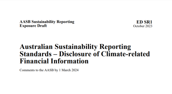 AASB가 발표한 ED SR1/AASB 홈페이지