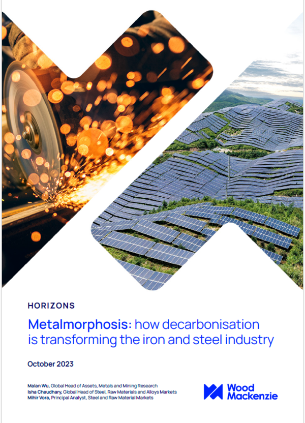 우드 맥킨지가 2050년까지 철강산업 공급망이 탈탄소화될 것이라는 전망을 내놨다. / 우드 맥킨지 보고서 표지