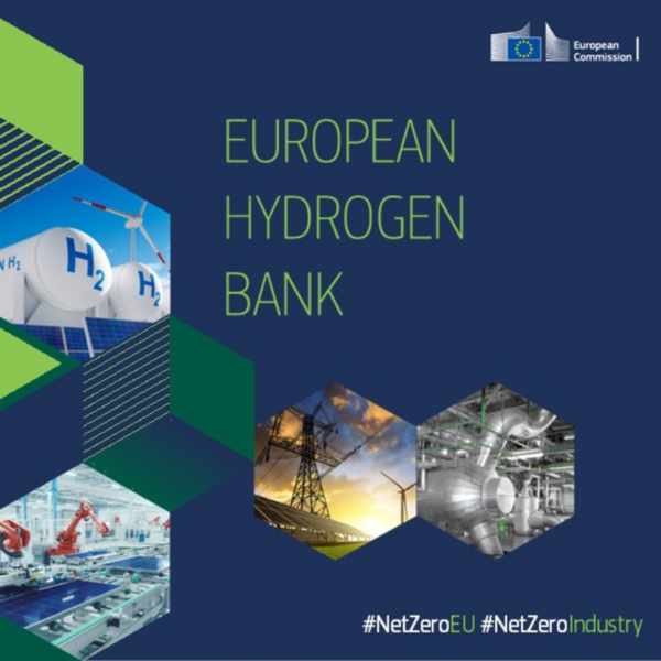 유럽연합 집행위원회는 재생 가능한 수소 시장 개발을 돕기 위한 목적으로 유럽수소은행(European Hydrogen Bank) 산하 첫 번째 시범 경매를 시작한다고 발표했다./유럽연합 X