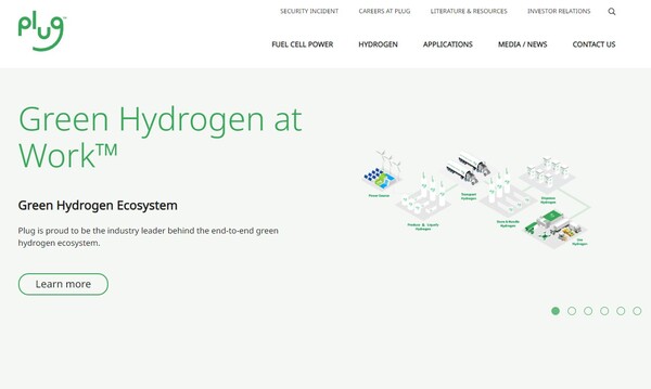 아마존이 미 수소연료전지 생산업체 ‘플러그파워’와 협력해 ‘풀필먼트 센터’에 1메가와트(MW)급 전해조를 설치, 현장에서 저탄소 수소를 생산하고 사용할 수 있게 됐다/플러그파워