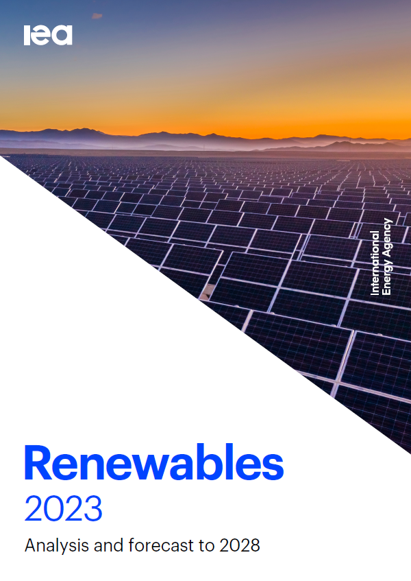 IEA가 2023년 재생에너지 보고서를 발표했다. / IEA