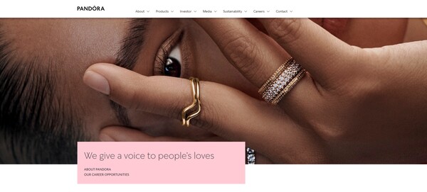  판도라 그룹의 홈페이지.