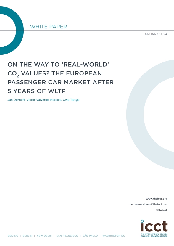  내연기관 자동차의 실제 배출량과 공식 배출량의 차이를 연구한 ICCT의 최신 보고서 표지./홈페이지