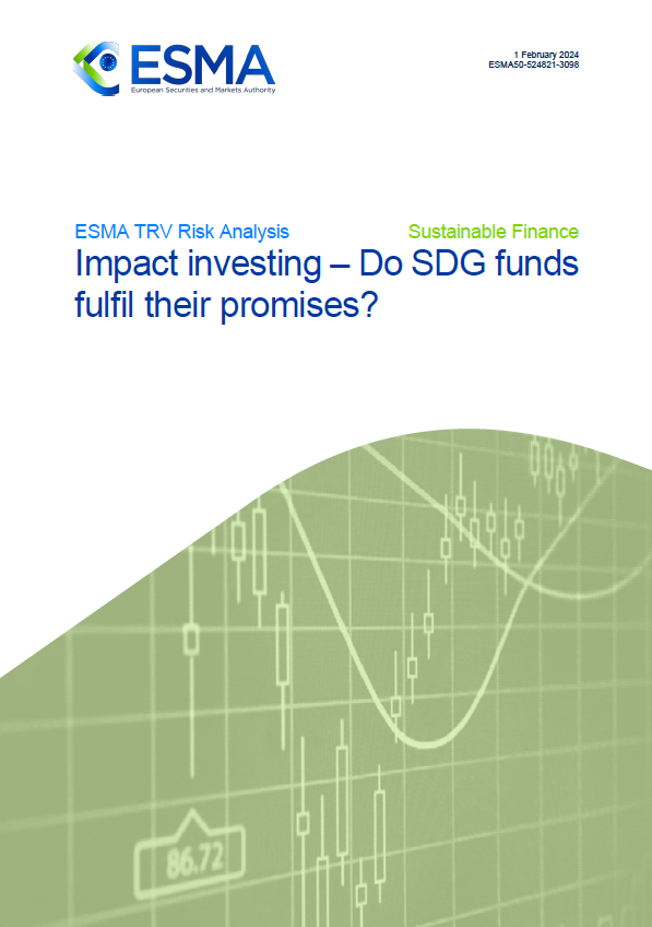 ESMA가 보고서를 발간, 임팩트 투자에 그린워싱 의혹을 제기했다. / ESMA
