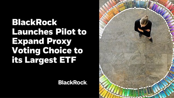 블랙록이 대리 투표 기능을 지닌 보팅 초이스(Voting Choice) 프로그램을 개인 투자자에게 확대한다고 발표했다./블랙록