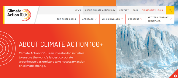 CA100+이 대형 회원사 탈퇴에 대응에 나섰다. / CA100+ 웹사이트