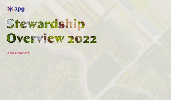 2022년 주주행동 보고서를 통해 HDC산업개발에 대한 사례를 소개한 APG/APG