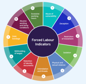 ILO가 제시하는 강제노동의 11가지 유형/ILO