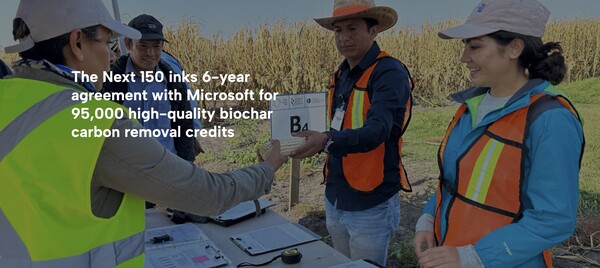 스위스의 탄소 제거 스타트업 ‘더 넥스트 150(The Next 150)’이 마이크로소프트(Microsoft)와 바이오차 탄소 크레딧 6년 구매 계약을 체결했다./ 더 넥스트 150