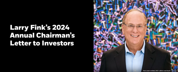 블랙록의 CEO 래리 핑크가 주주들에게 연례서한을 보내 에너지 실용주의와 은퇴연령 상향을 논했다./ 블랙록