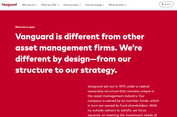 호주 연방법원이 뱅가드의 그린워싱 혐의에 유죄를 선고했다. / 뱅가드 웹사이트 