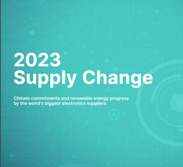 보고서를 통해 글로벌 IT업계의 공급망 기후변화대응 부족을 지적한 그린피스/Green Peace