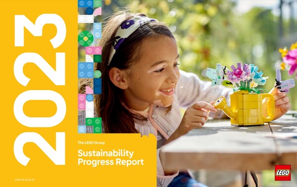  레고 그룹의 지난해 지속가능성 보고서 표지./홈페이지
