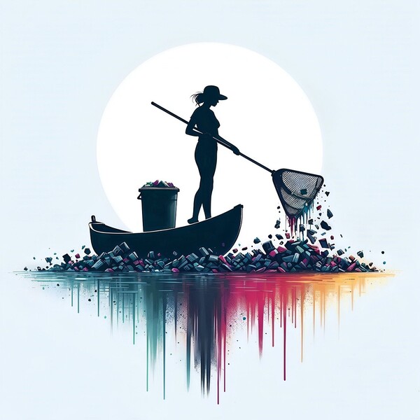  해양 플라스틱 폐기물을 수거하는 인력은 주로 여성이다. 이번에 출범한 동맹은 이런 여성을 돕는 프로그램도 포함되어 있다./픽사베이