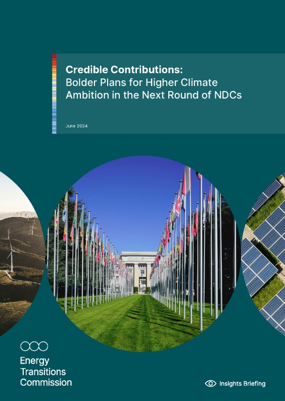 에너지전환위원회(ETC)가 발표한 '신뢰할 수 있는 기여: 다음 NDC 라운드에서 더 높은 기후 야망을 위한 더 대담한 계획' 보고서/ETC