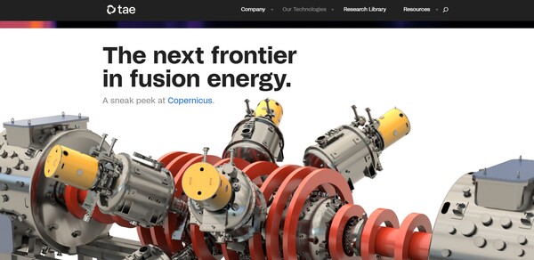 티에이이(TAE)사의 2022년 버전의 핵융합 시설인 코페르니쿠스의 사진./홈페이지