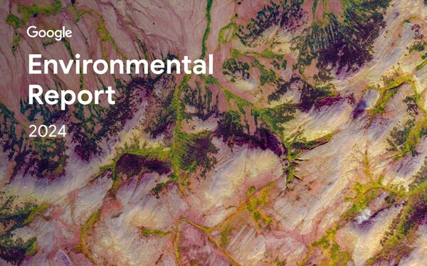  구글의 2024년 환경 보고서 표지.