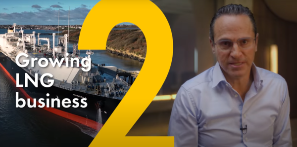 와엘 사완 셸 CEO가 2024년 셸의 에너지 전환 전략을 소개하고 있다./셸 홈페이지