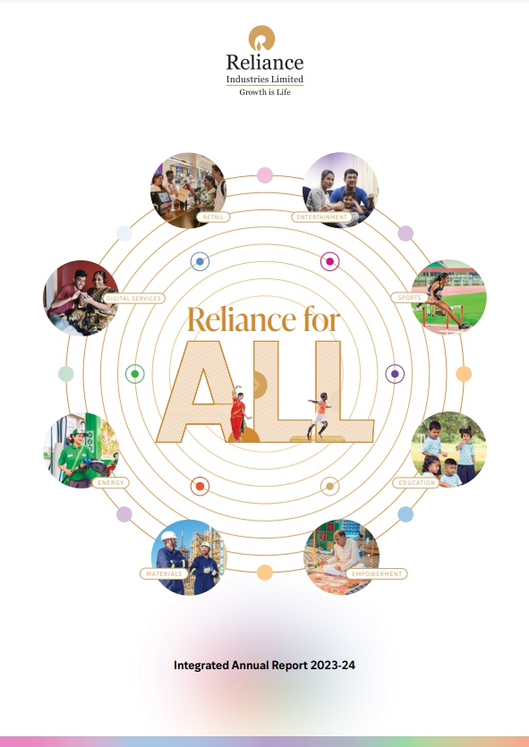  릴라이언스 그룹의 2023-2024 통합 연례 보고서 표지./홈페이지.