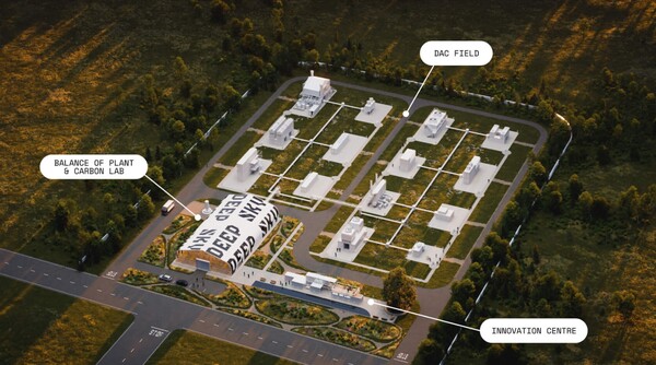  딥스카이가 캐나다에 건설 예정인 세계 최초의 탄소제거 혁신센터의 전경./홈페이지.