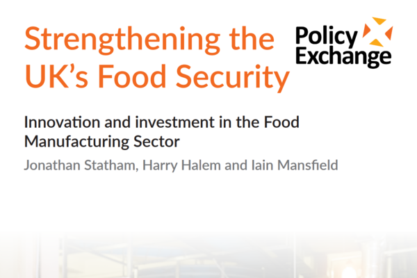 '영국의 식량 안보 강화' 보고서 표지 / 폴리시 익스체인지