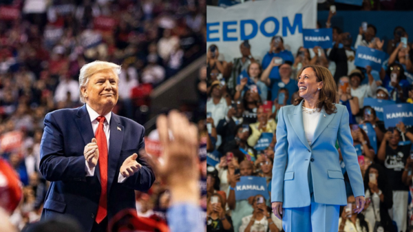 이미지=도널드 트럼프 전 미국 대통령 인스타그램과 카멀라 해리스 미국 부통령 X(트위터) 게재된 사진을 임팩트온이 수정